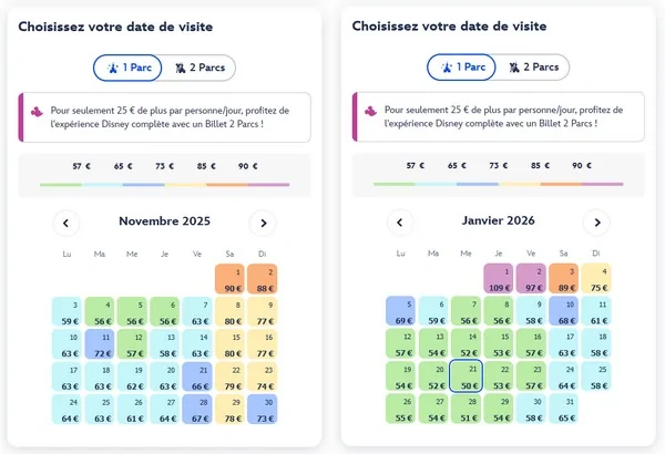 Promo Disneyland Paris billet Disney pas cher 2025