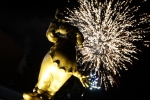 Un magnifique feu d’artifice embrase le ciel de Plopsaland pour la nouvelle année.