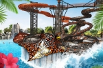 Stingray à O'Gliss Park est le plus grand toboggan aquatique à bouée d’Europe.