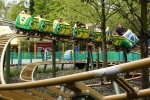Mundo Amazonia au parc Bellewaerde propose plusieurs attractions dont un grand huit familial.