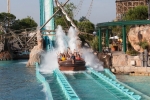 Pendant les fortes chaleurs, les attractions aquatiques sont bien appréciées.