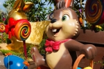 Les décorations printanières à Nigloland.