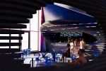 Le restaurant est situé à l’intérieur de l’Aquascope, près de la piscine à vagues.