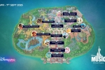 Le plan des différents points d’animations musicales du Disney Music Festival.
