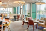 La salle du petit-déjeuner du B&B Hôtel Val d’Europe - Marne-La-Vallée.