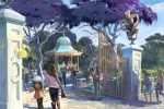 Tout au long d’Adventure Way, des jardins thématiques Disney.
