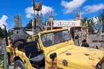 Dès l’entrée, la Jeep accidentée nous plonge dans l’ambiance de l’attraction !