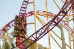 La montagne russe Mystic à Walibi Rhône-Alpes.