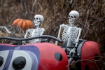 Décorations d’Halloween à Walibi Rhône-Alpes.