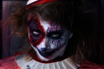 Clown de la maison hantée Clownz’Trofobia à Walibi.