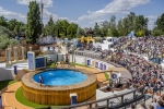 Le spectacle Les Plongeons de l’Olympe est joué tous les jours de l’été gaulois au Parc Astérix.