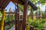 La Forêt d’Idéfix, un endroit frais pendant les journées de forte chaleur au Parc Astérix.