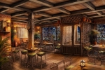 Le bar l’Oasis situé au dernier étage permettra d’avoir une vue à 360° sur l’hôtel.